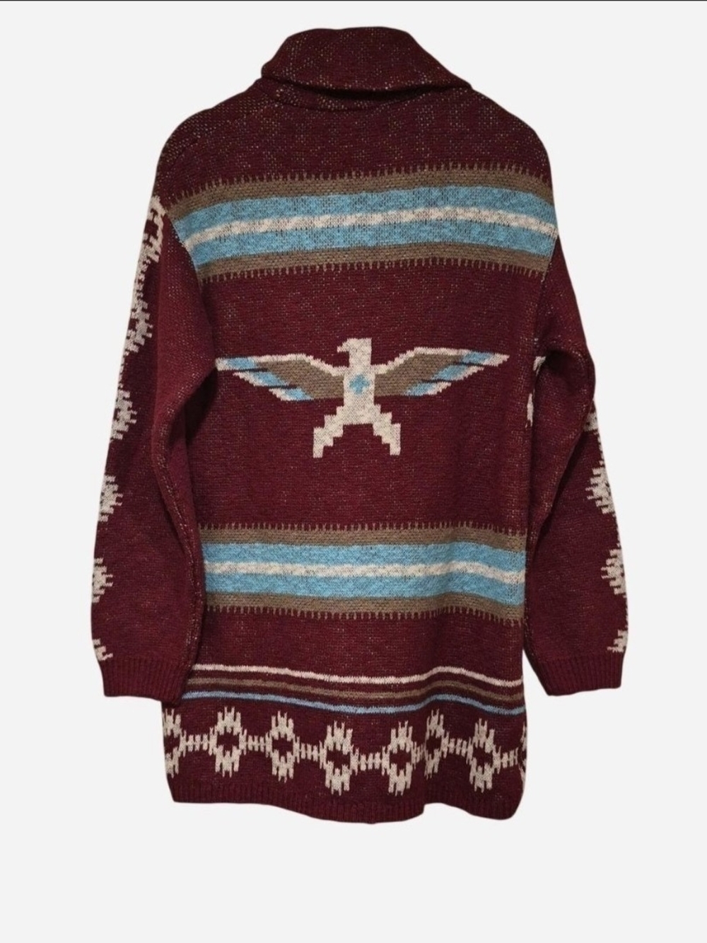 Cruel Denim Southwestern Knit Cardigan Sweater 100% Cotton